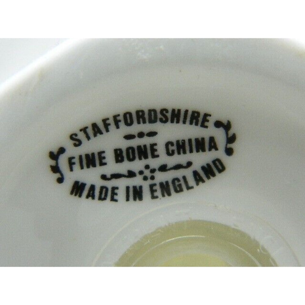 Vintage Staffordshire Fine Bone China Salt & Pepper Shakers  Made in England - Picture 7 of 8